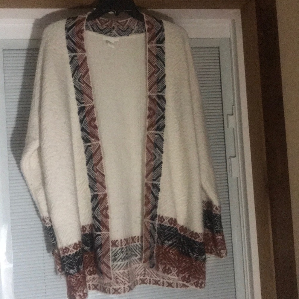 H&M soft oversized cream cardigan